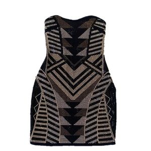 🔥Studded Mini Dress - Sparkly Navy Gold and Silver, Medium